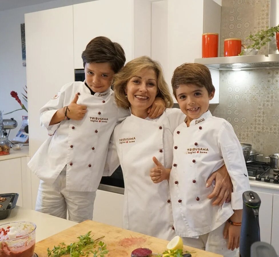 Florencia with her two sons
