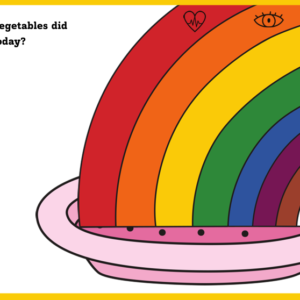 Healthy Rainbow Eating Game for Kids